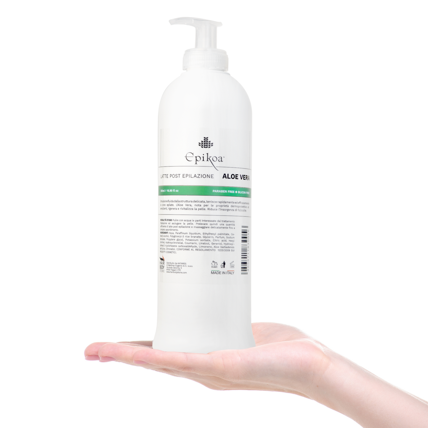 EPIKOA LATTE POST EPILAZIONE ALOE VERA lenisce e idrata la pelle 500ml